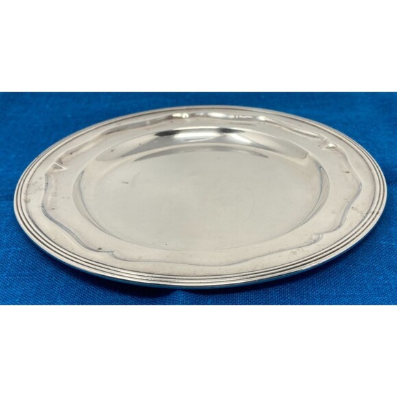 Meriden Brittania Co. Sterling Silver Wine Bottle Coaster  6-" Diam. 107.7 Gram - Picture 9 of 16